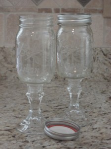 Mason Jar Wine Glasses